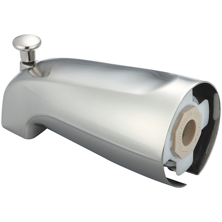 Olympia Faucets Combo Diverter Tub Spout, Brushed Nickel OP-640018-BN